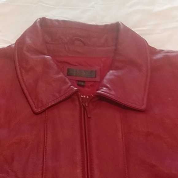 WILSON LEATHER Burgundy jacket (200) - Picture 10 of 12